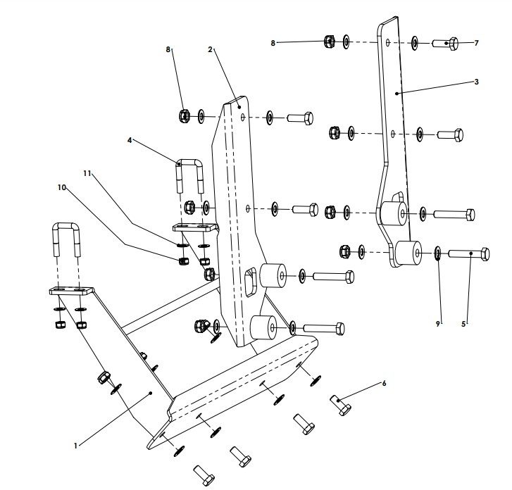 A83050 MOUNTING BRKT. FOR GRIMME GB 215