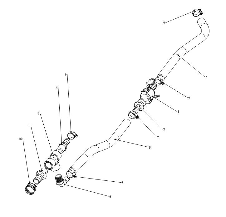 A79275 MID FRAME PURGE TEE ASSY