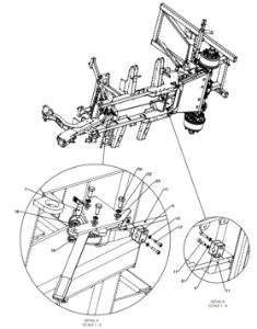 A96241 HANDBRAKE &amp; AXLE MOUNTING ASSEMBLY - BPW 