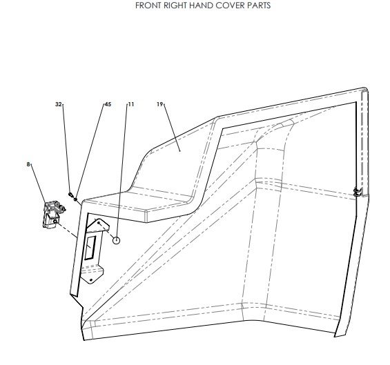 A96374 (c) Front Covers Assy - Manual Valve Control