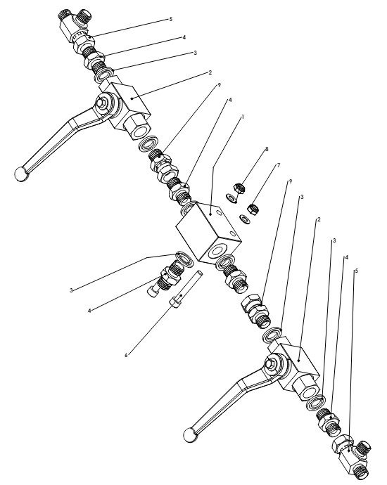 A41225 HYDRAULIC TILT CHARGING ASSY