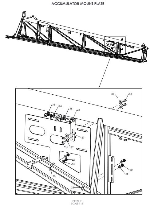 A41136 SECOND FOLD HYDRAULIC BREAK BACK ASSEMBLY 7