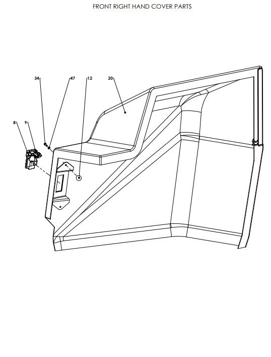 A96161 FRONT COVERS ASSY - ELECTRIC VALVE CONTROL 2