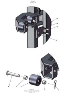 A79041-R01 C - SLIDING FRAME ASSEMBLY G-SERIES