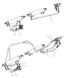 A41129 F SERIES 2 ND FOLD HOSE ASSY BOOM FRAMES 2