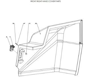 A96162 (c) Front Covers Assy - Manual Valve Control