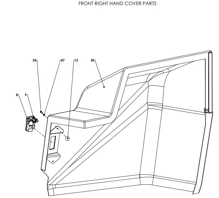 A96162 (c) Front Covers Assy - Manual Valve Control