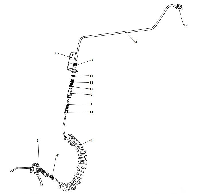 A79144 R01 BLOCKED JET BLOW GUN ASSEMBLY 1 