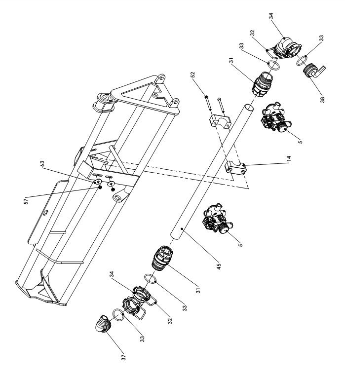 A41113 F-SERIES 2M FOLD OVER TIP ASSEMBLY 3