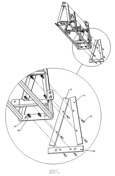 A41152 1M DETACHABLE OUTER FRAME ASSEMBLY 2