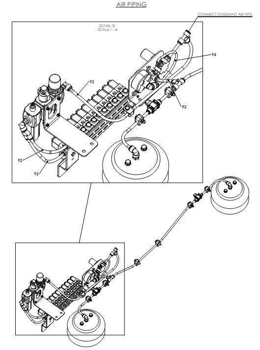 A79034 G-SERIES CENTRE FRAME ASSEMBLY-NON PROPORTIONAL HYDRAULICS 8