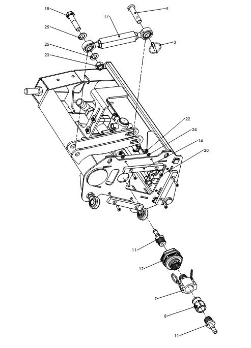 A79176 0.5M OUTER FRAME FOLD BACK SECTION ASSEMBLY 2