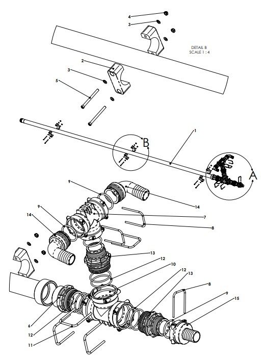 A41120 INNER FRAME 2 FEED TUBE ASSY