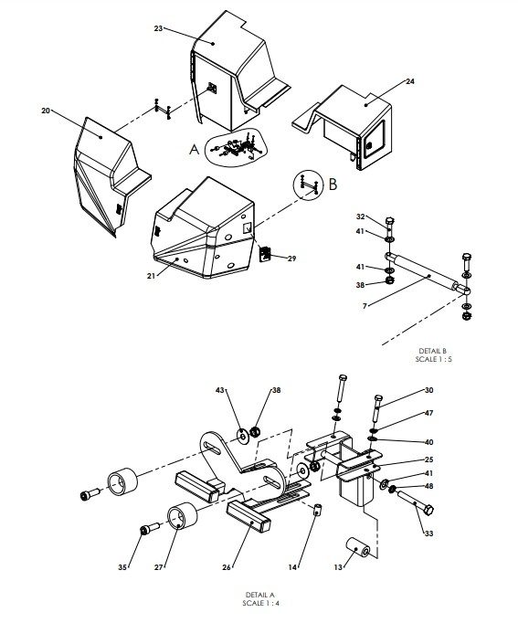 A96162 (a) Front Covers Assy - Manual Valve Control