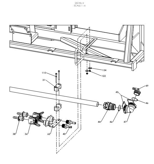 A79140 G-SERIES CENTRE FRAME ASSEMBLY-PROPORTIONAL HYDRAULICS 13