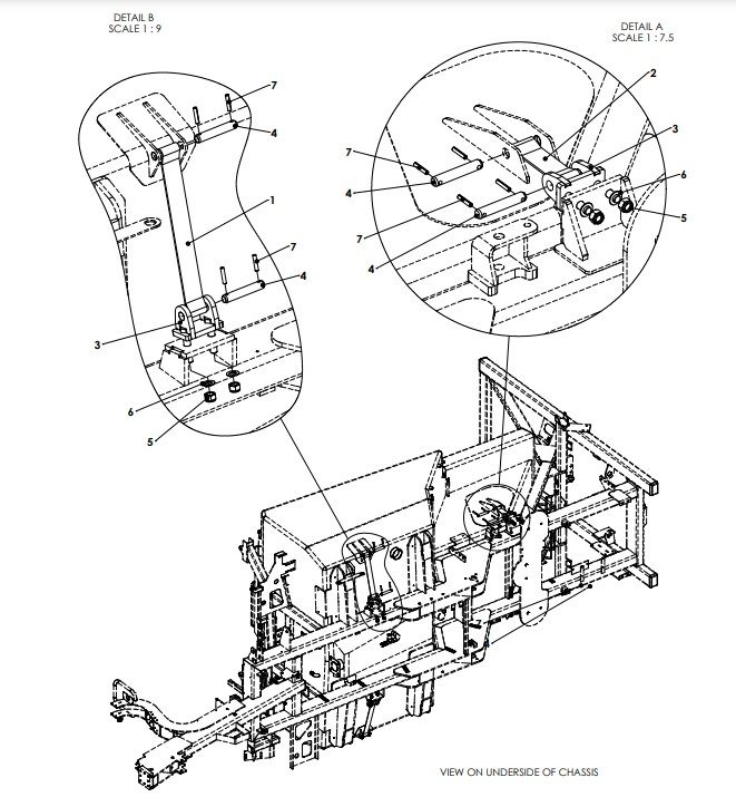 A96289 Tank To Chassis Securing Assembly - Narrow Tank