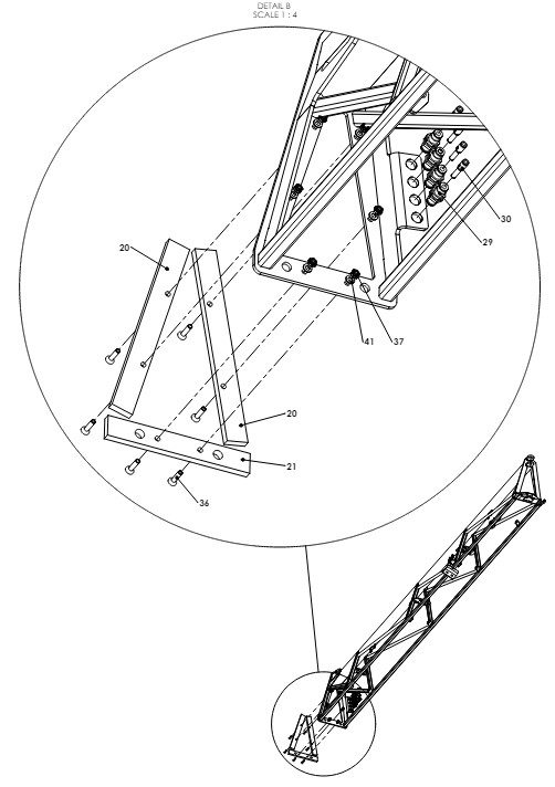 A41153 3M DETACHABLE OUTER FRAME ASSEMBLY 2