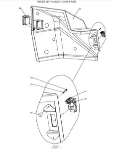 A96162 (b) Front Covers Assy - Manual Valve Control