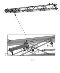 A79395 HYDRAULIC HOSE LAYOUT - BOOM HOSES - TRIPLE FOLD - NON PROPORTIONAL 4 