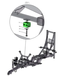 A96364 (b) Hydraulics Assembly - Induction Hopper Arm