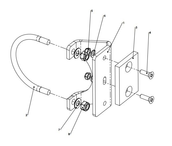 A41265 BOOM FRAME STOP BRACKET