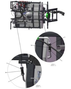 A93008 (h) Hose Layout - Manual Plumbing