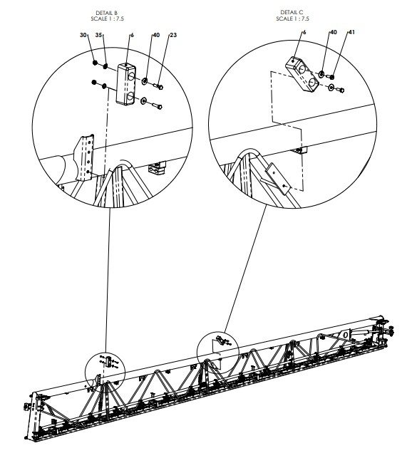 A79702 (b) H-Series 7M Mid Frame Assembly