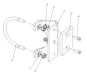 A41265 BOOM FRAME STOP BRKT