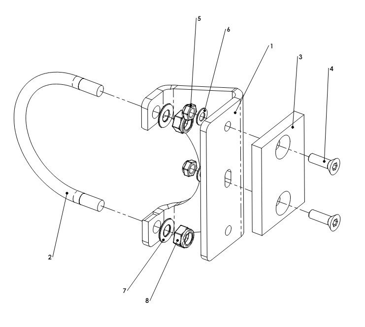 A41265 BOOM FRAME STOP BRKT