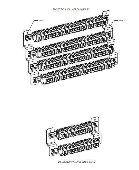 A79036 CENTRE FRAME AIR SECTION VALVES ASSEMBLY 2