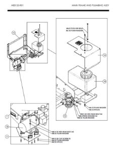 A85125-R01 MAIN FRAME AND PLUMBING ASSEMBLY