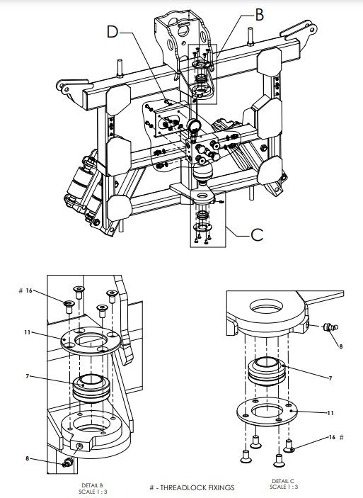 A79378 G-SERIES YAW FRAME ASSEMBLY 2