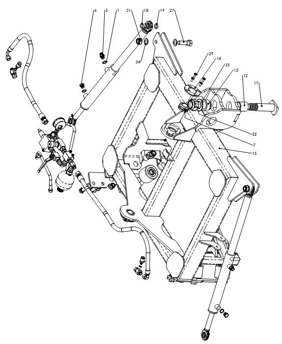 A41014-R04 YAW FRAME ASSY 2