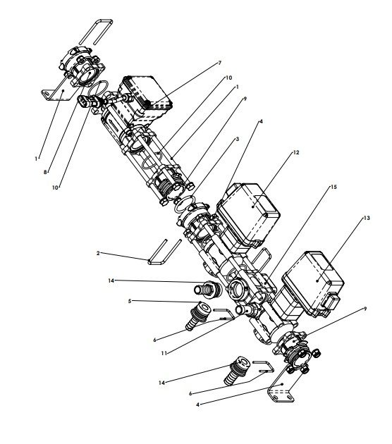 018124 ONOFF AND FLOW CONTROL MANIFOLD