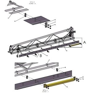 A79432 -ET GUARD ASSEMBLY - 3.5M OUTER FRAME - 0.5M -ET SPACING