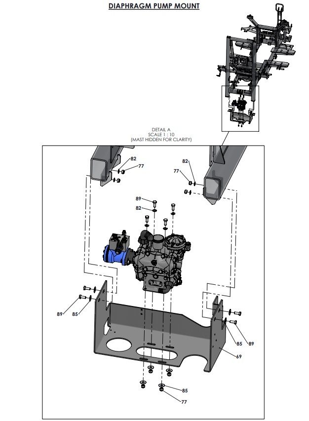 A96345-R01 (b) Piston Diaphragm Pump Assembly