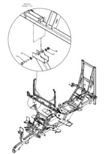 A96286 FRONT BOOM SUPPORT ASSEMBLY - G-SERIES 1 