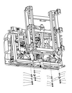 A79142 G-SERIES BACK FRAME ASSEMBLY - PROPORTIONAL HYDRAULICS 1