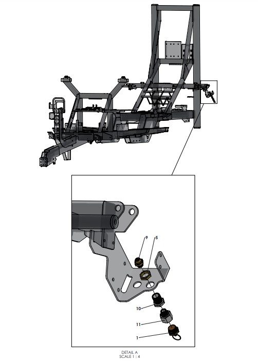 A96352 (b) Secondary Air Tank Assembly - Air Purge & CTI