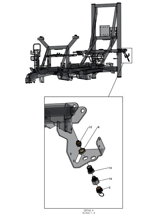 A96346 (b) Primary Air Tank Assembly - No Air Purge/CTI/ASO