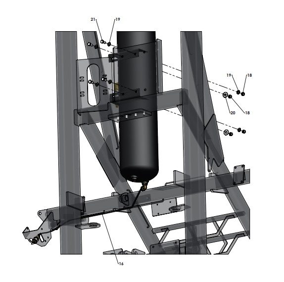 A96348 (c) Primary Air Tank Assembly - Air Purge/CTI - NO ASO