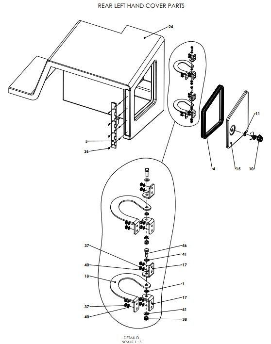 A96161 FRONT COVERS ASSY - ELECTRIC VALVE CONTROL 3